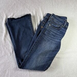 american eagle jeans wome Size 8 Flare Kick Boot Stretch Mid Rise Medium Wash